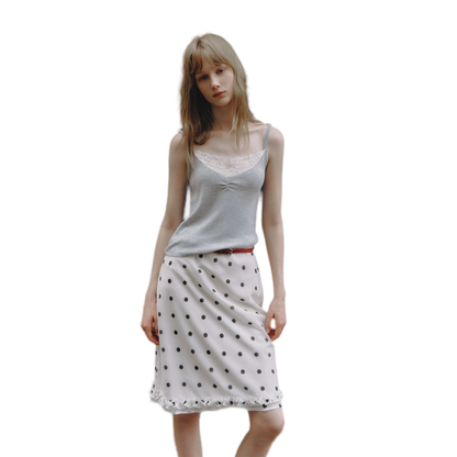 Polka Dot Ruffle Skirt