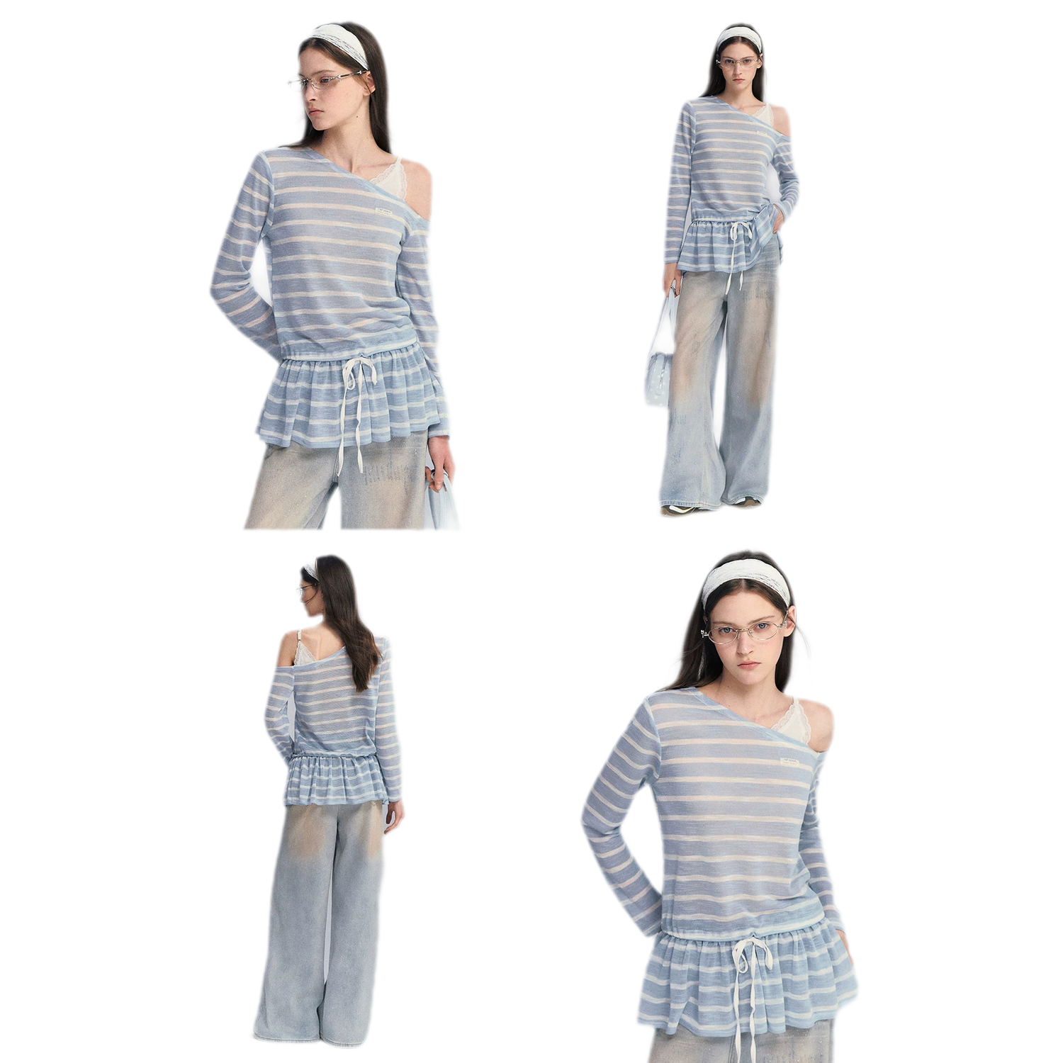 Lace Asymmetric Top