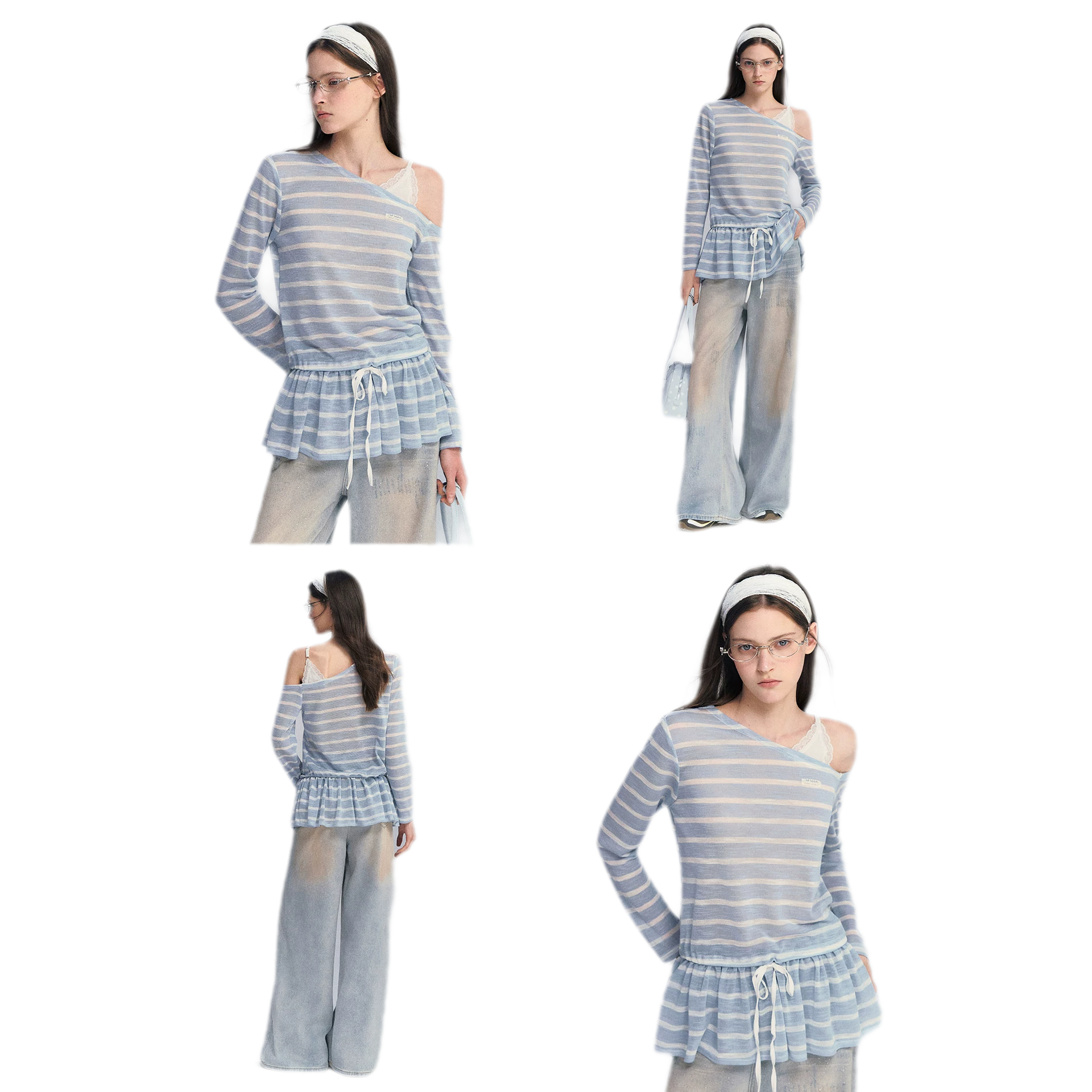 Lace Asymmetric Top