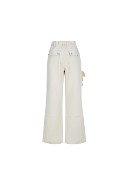 Fleece-Lined Drawstring Cargo Pants