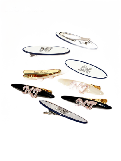Logo Hair Clip Set