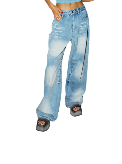 Washed Platform Slippers