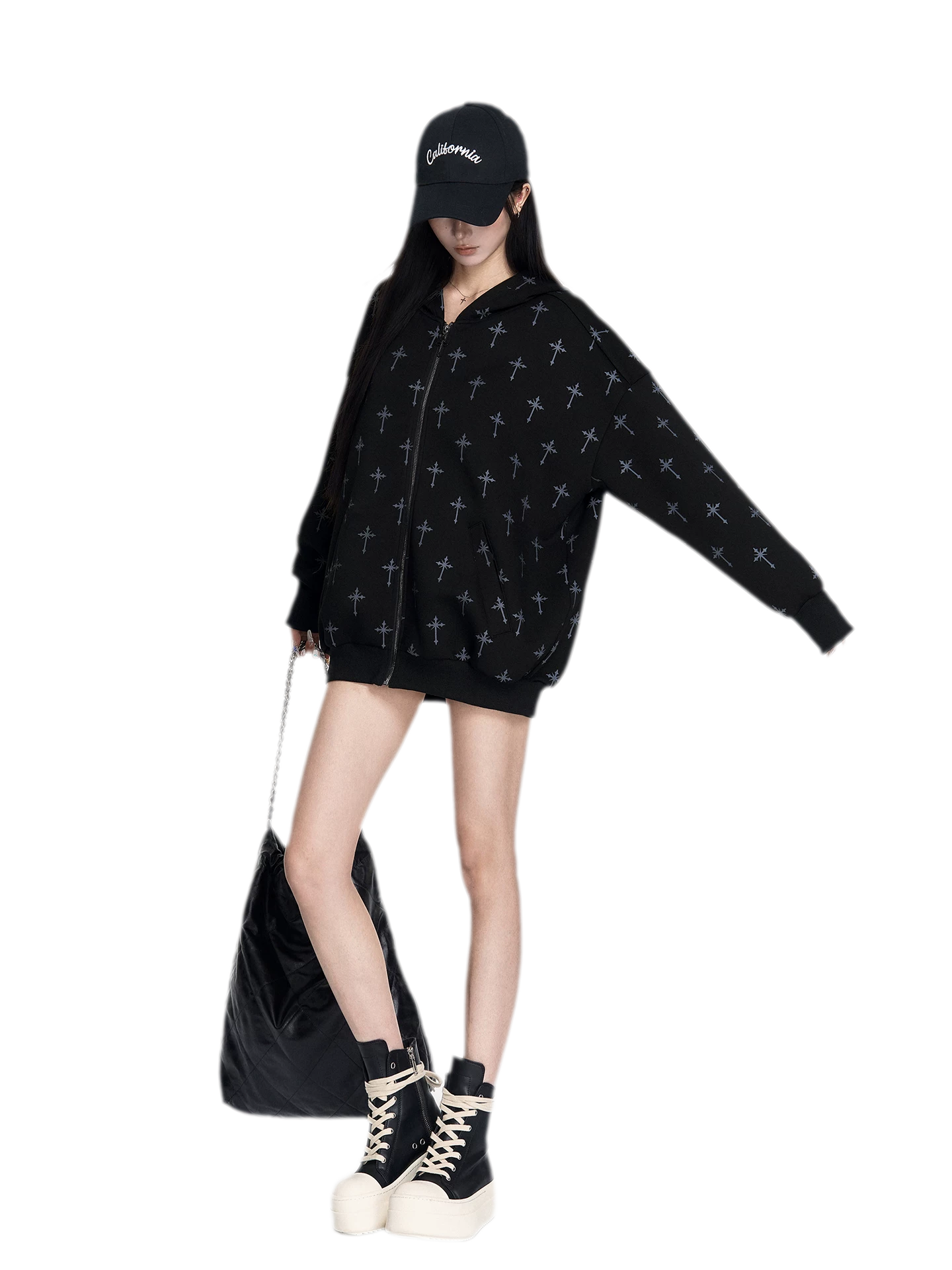 Printed Hooded Trackwear Set