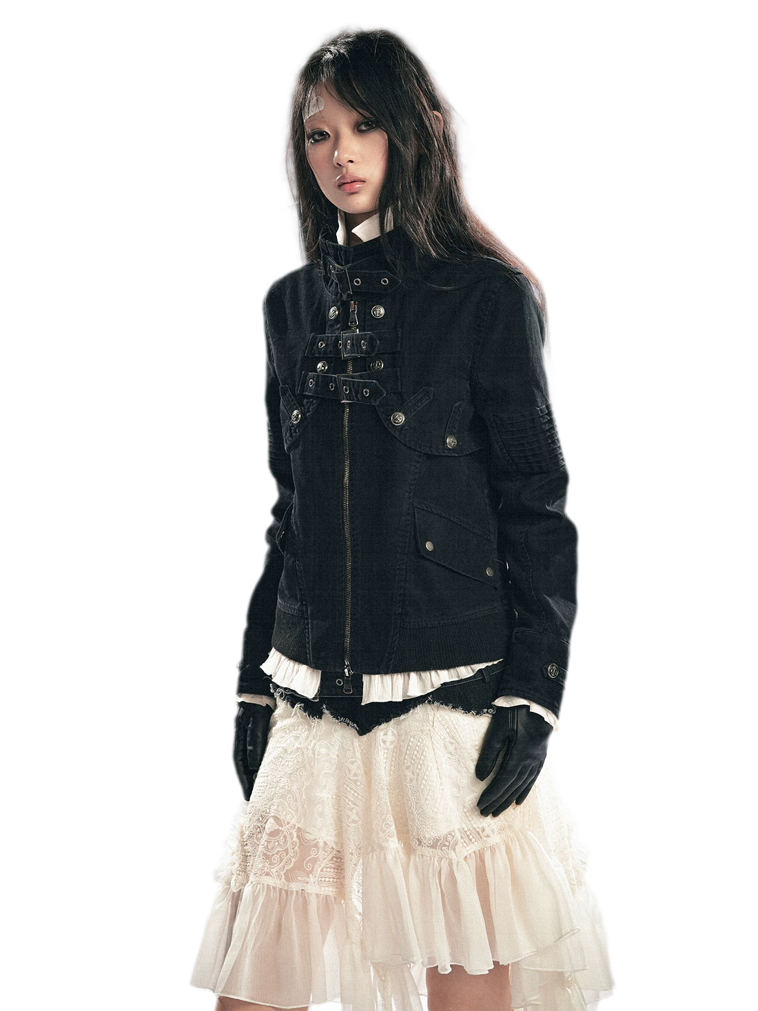 Cest Nous Detachable Washed Short Jacket – view 2