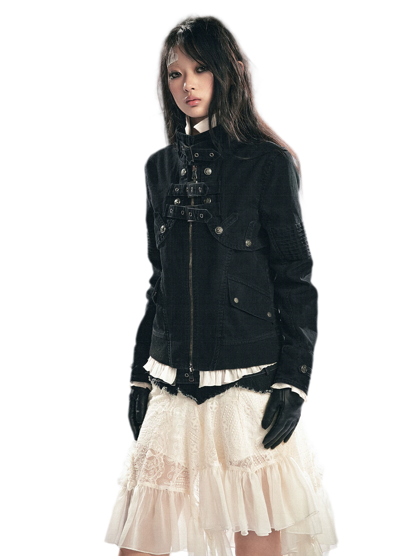Detachable Washed Short Jacket