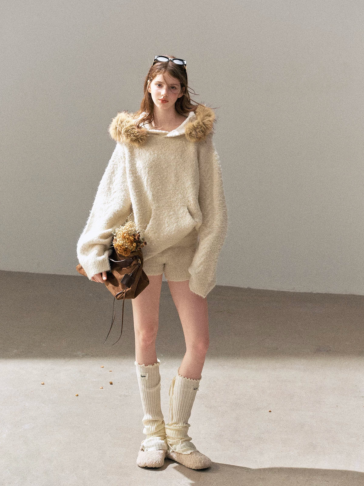 Loop Knit Hooded Set
