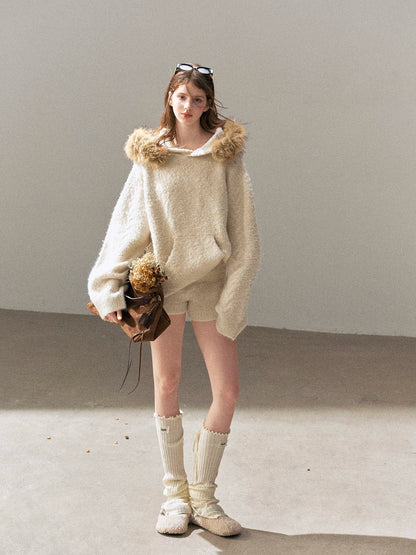 Loop Knit Hooded Set