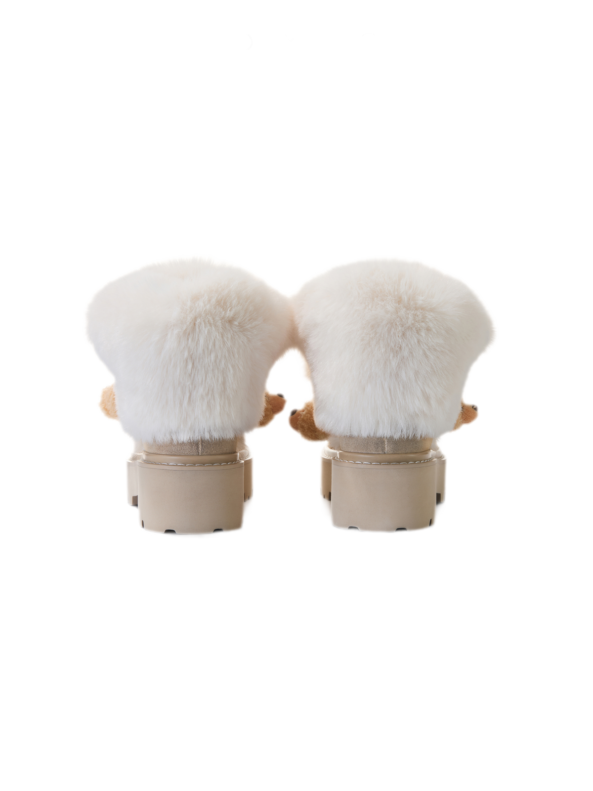 Plush Cuff Chunky Mid-Calf Boots
