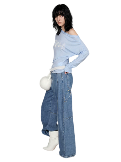 Pleated Off-Shoulder Top