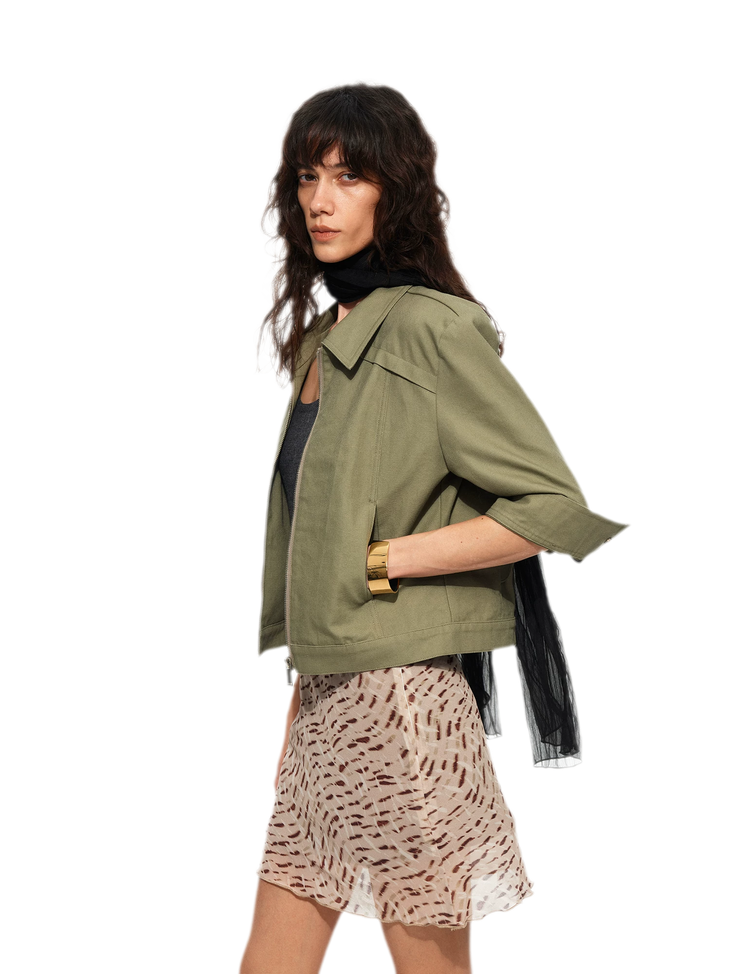 Leopard Print A-Line Mini Skirt