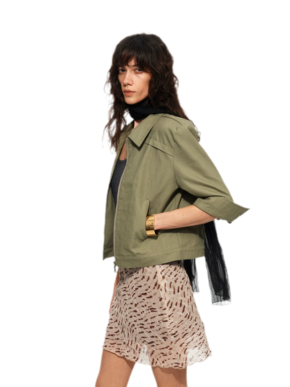 Leopard Print A-Line Mini Skirt