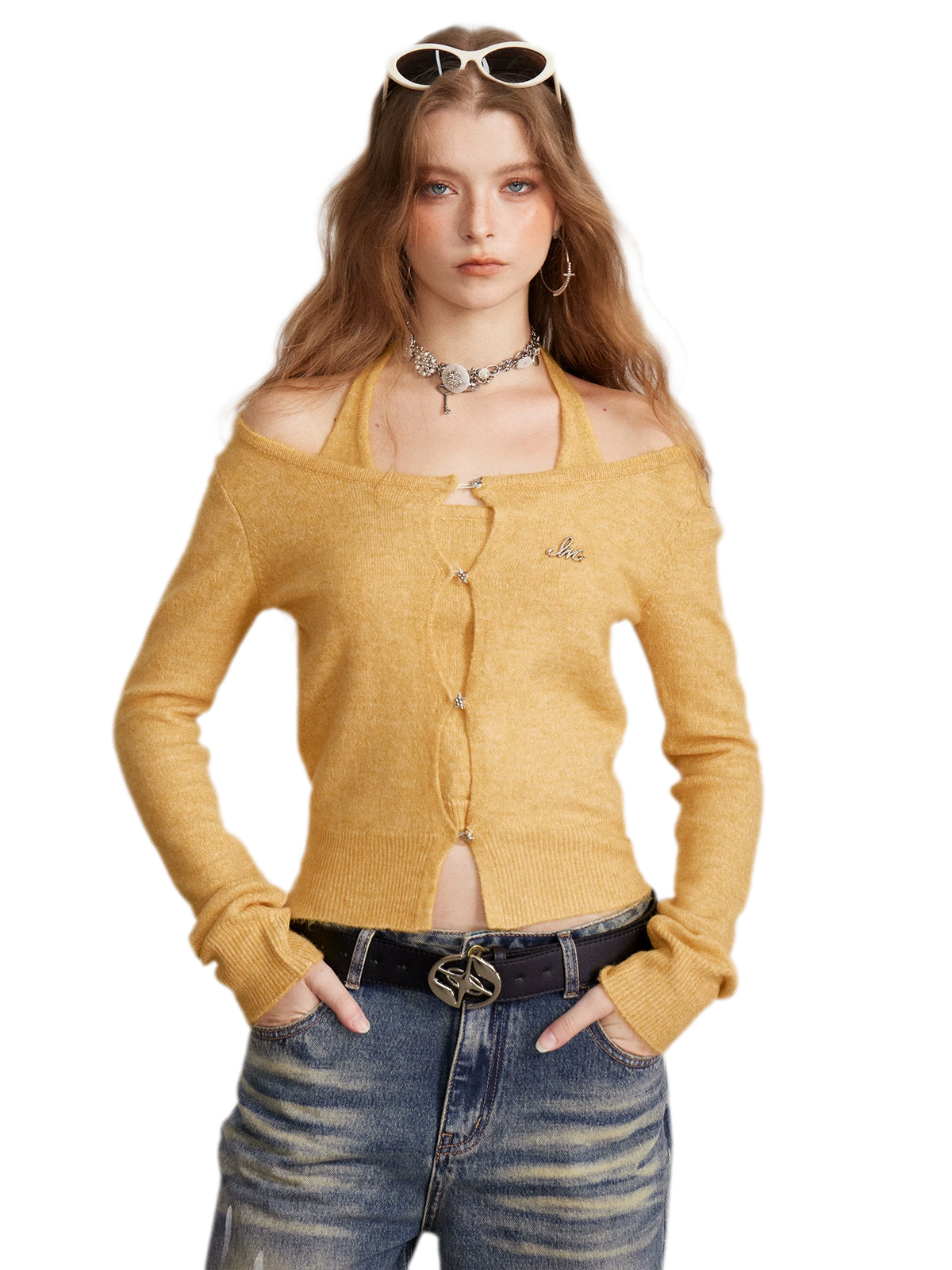 Soft Halter Cropped Cardigan
