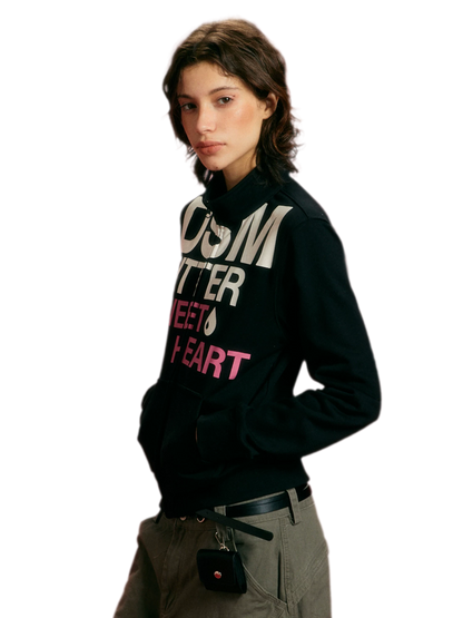Terry Slim-Fit Stand-Collar Zip Sweatshirt