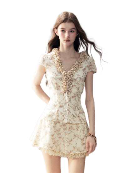 Floral Ruffle Set
