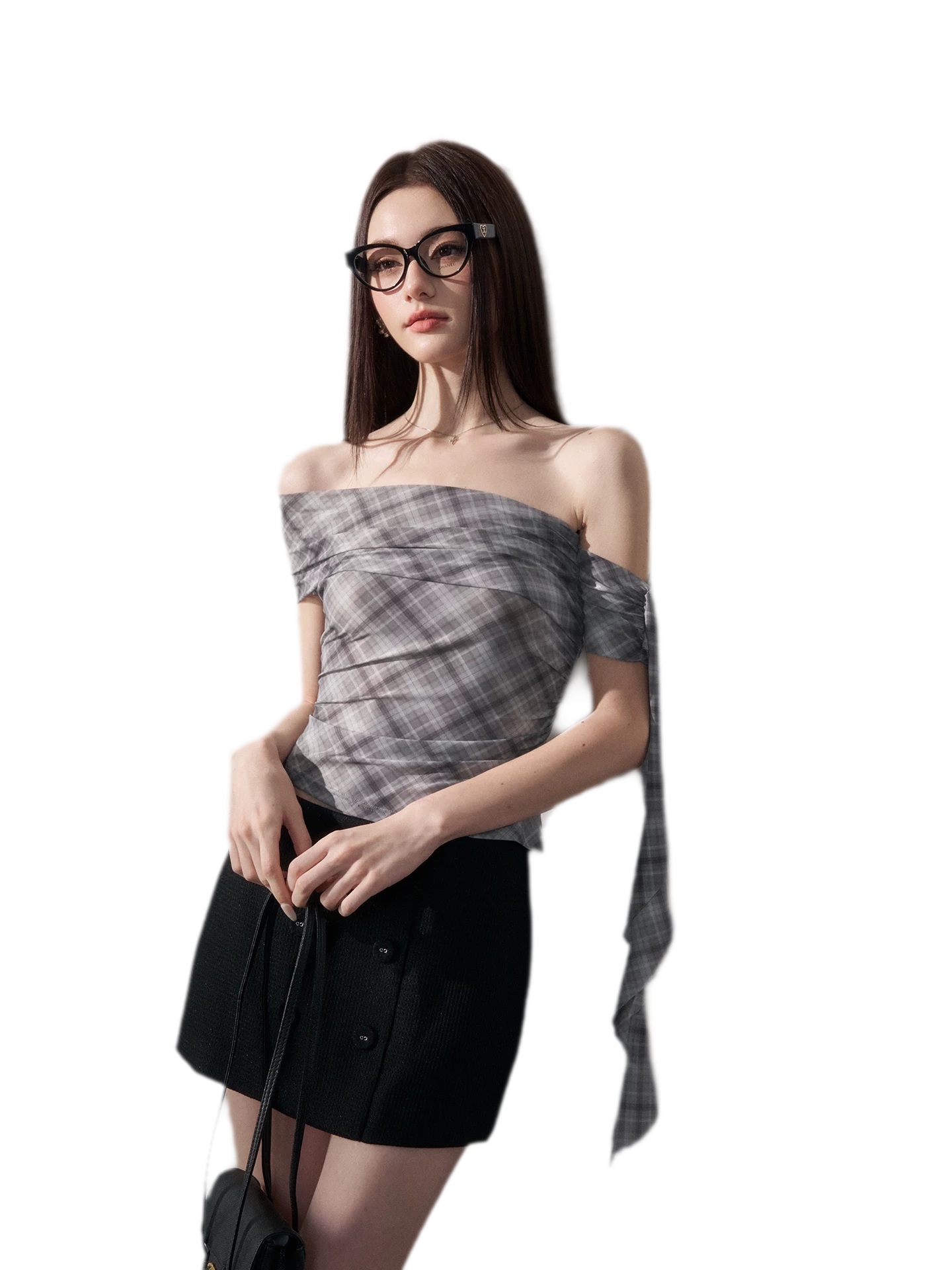 Grid Asymmetrical Cami