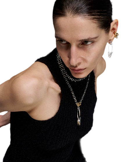 Punk Fishbone Necklace