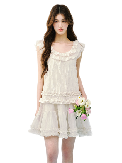 Ruffled A-Line Dress