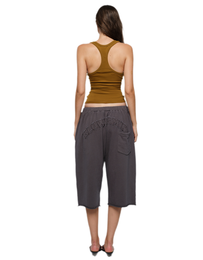 Cross Print Ribbed Tank