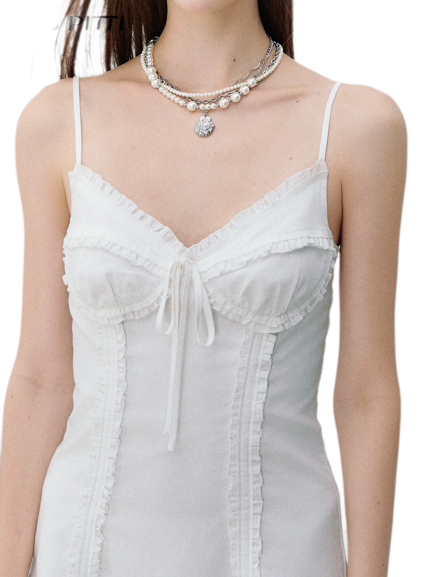 French Style Bow Tie Waist A-Line Dress