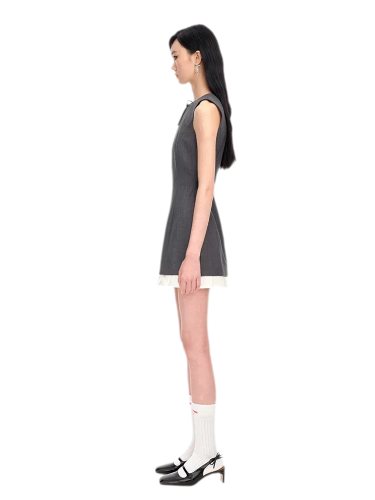 Ruffle Waist Fitted Dress