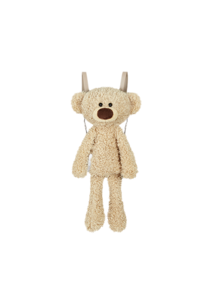 Floral Plush Bear Backpack