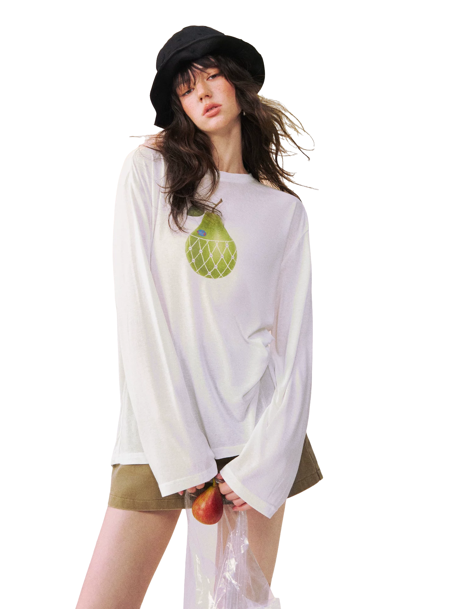 Large Pear Long Sleeve T-shirt
