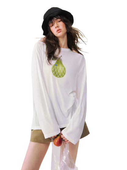 Large Pear Long Sleeve T-shirt