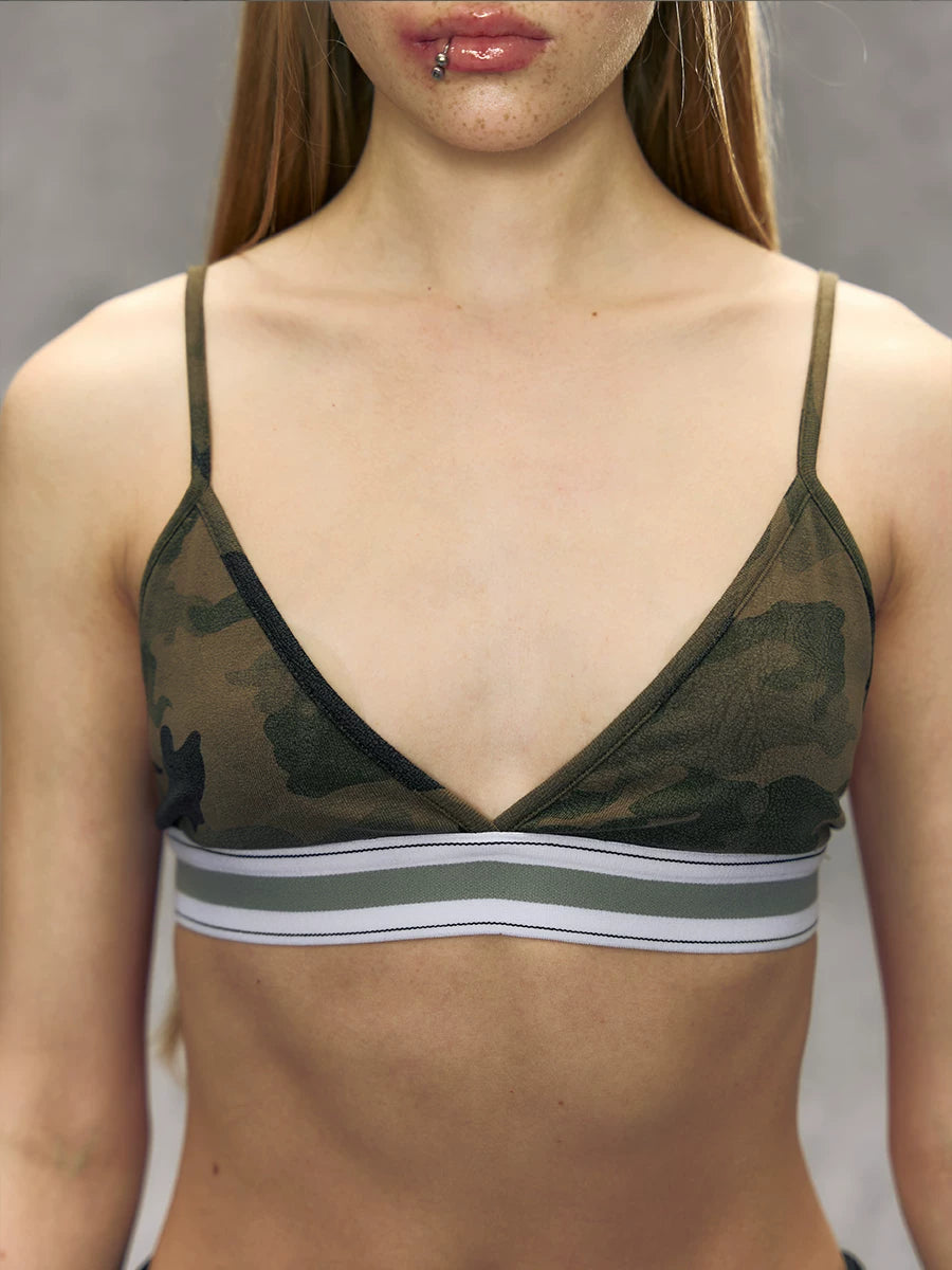 Camouflage Rib Bra