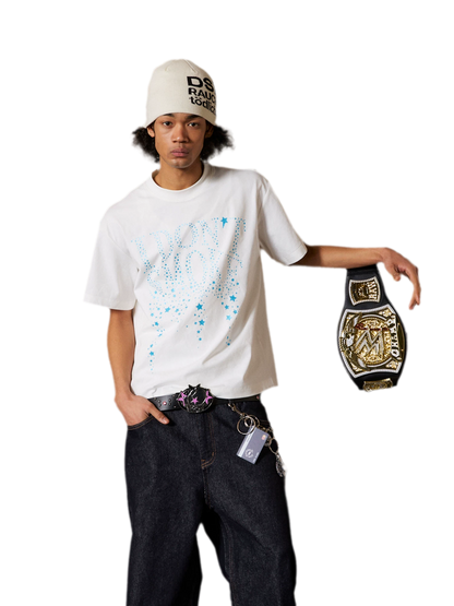 Loose Fit Glitter Logo T-Shirt