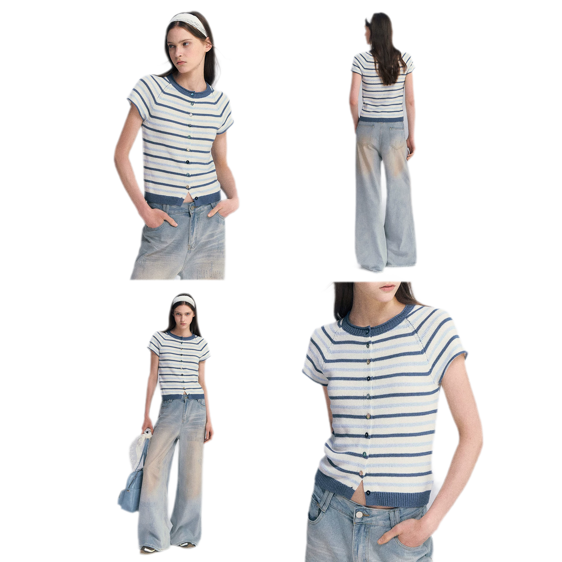 Striped Knit Cardigan