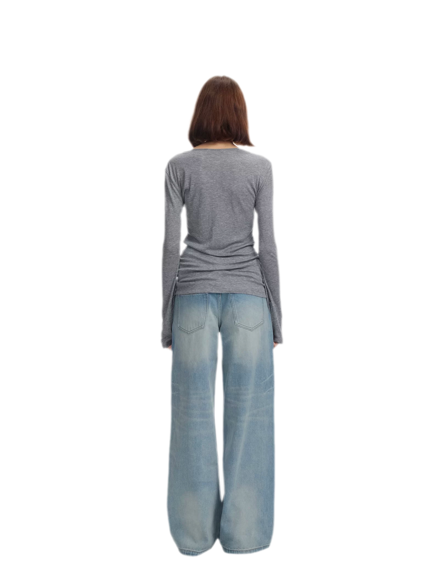 Lyocell Wool Six-Button Henley