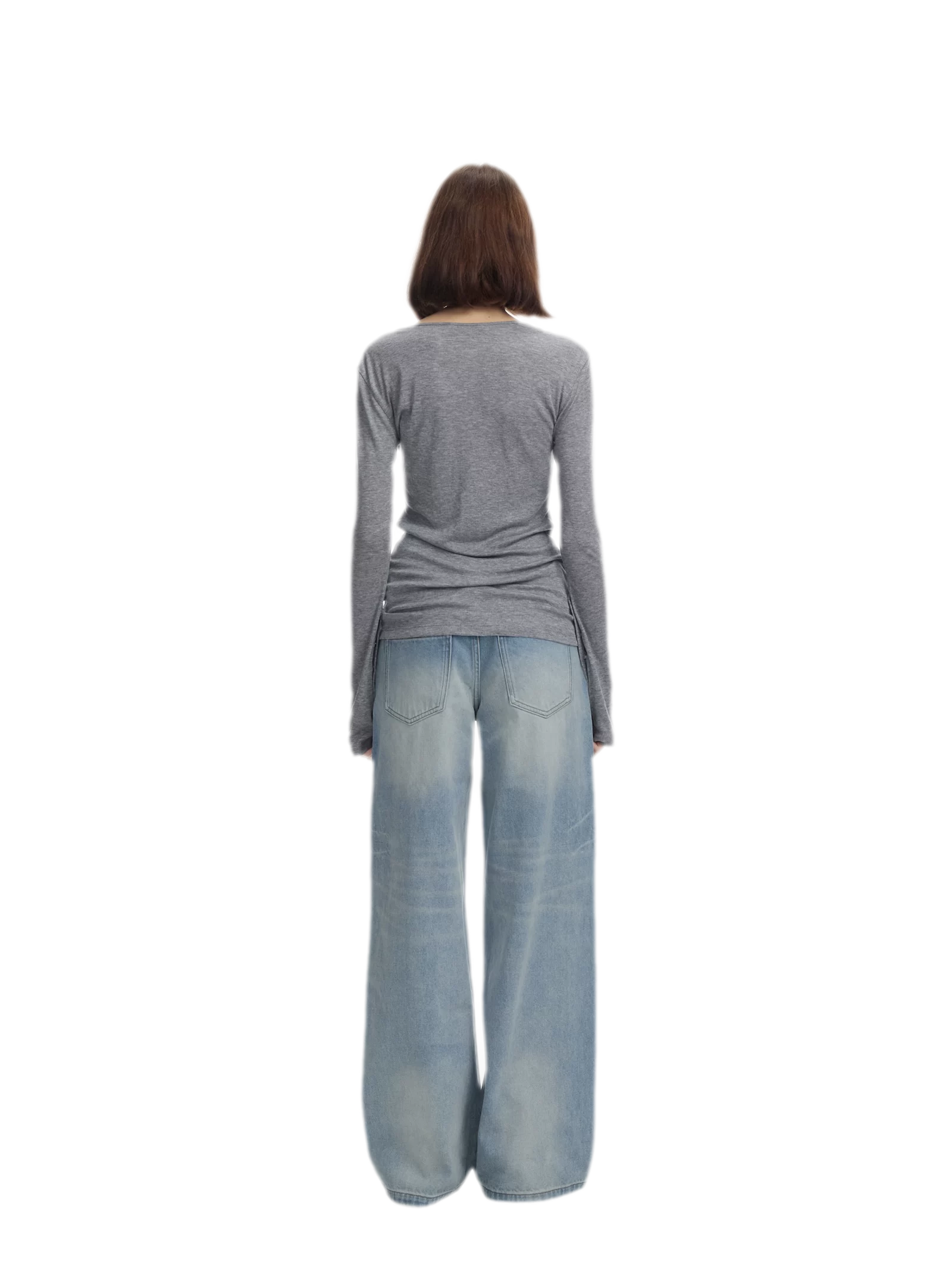 Lyocell Wool Six-Button Henley