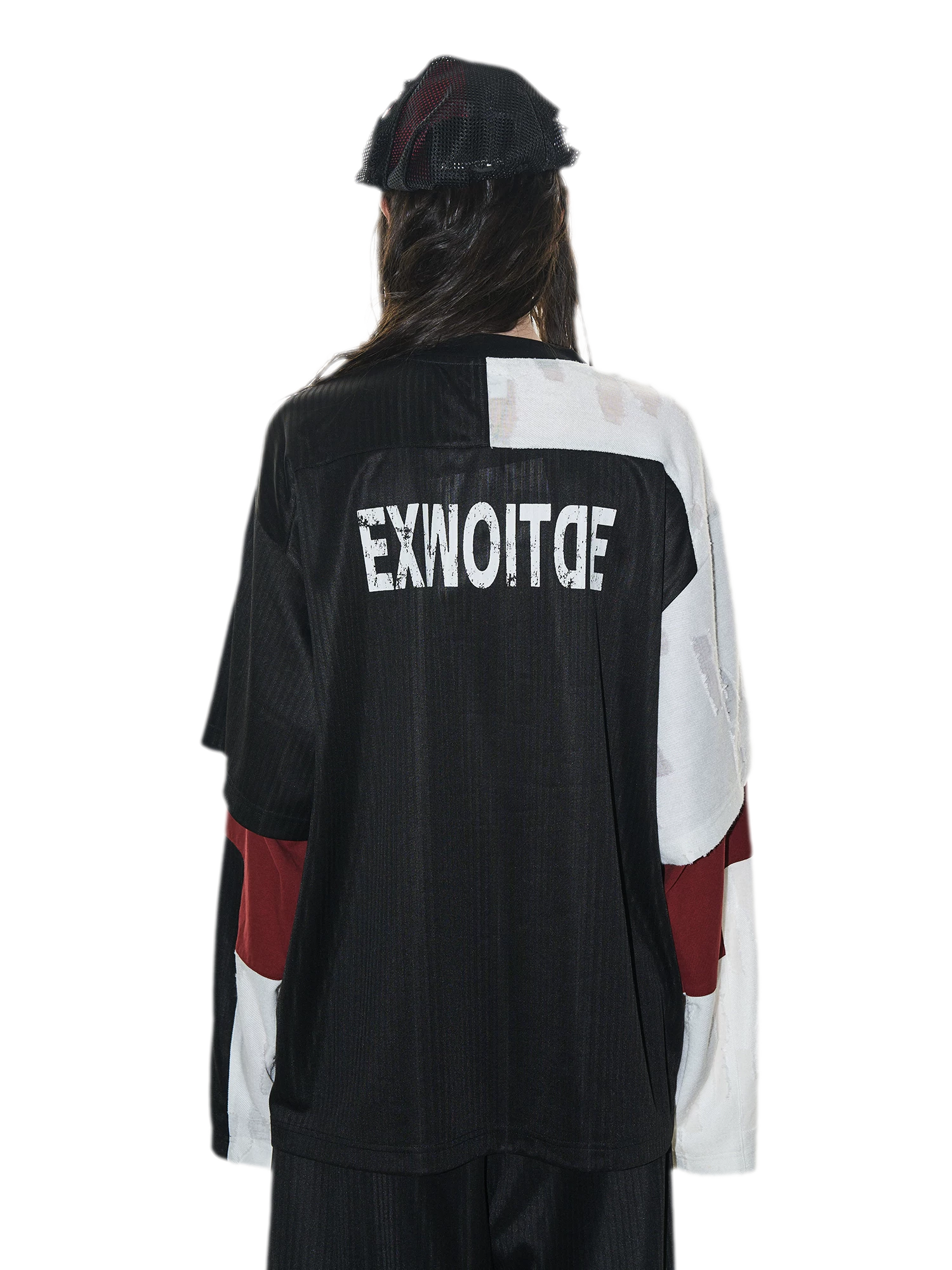 Textured Color-Block Jersey T-Shirt