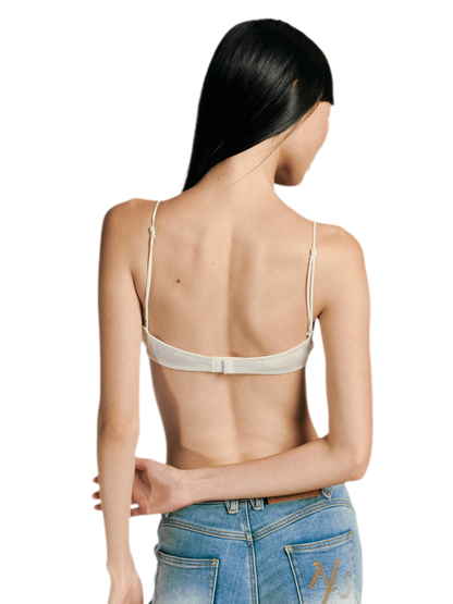Silk Lace Triangle Bra