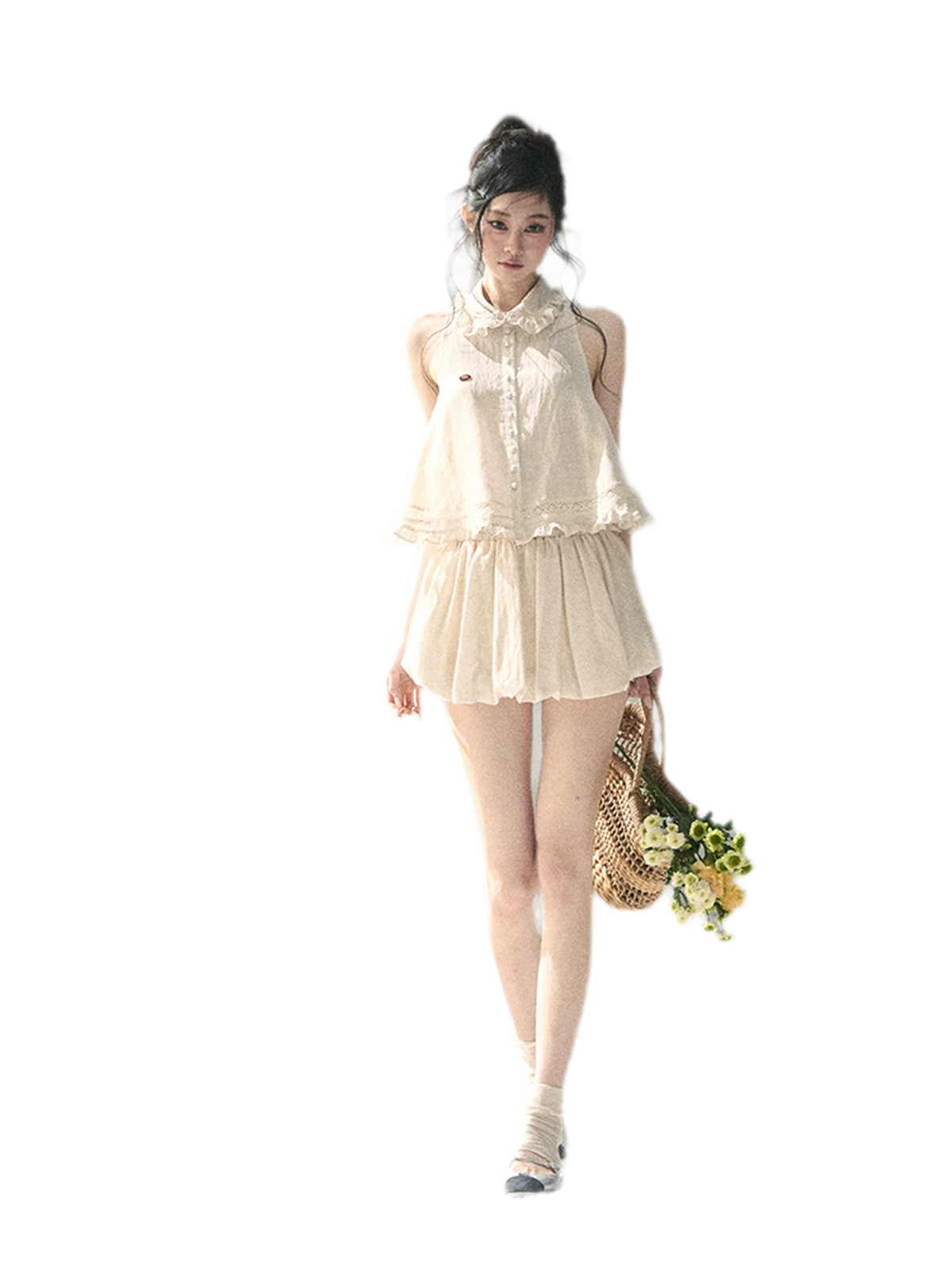Soft Lace Two-Piece Set