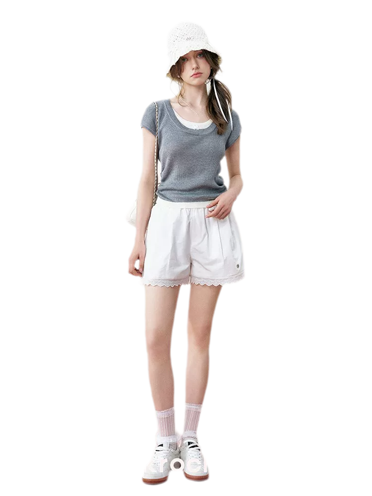 Ruched Layered T-Shirt