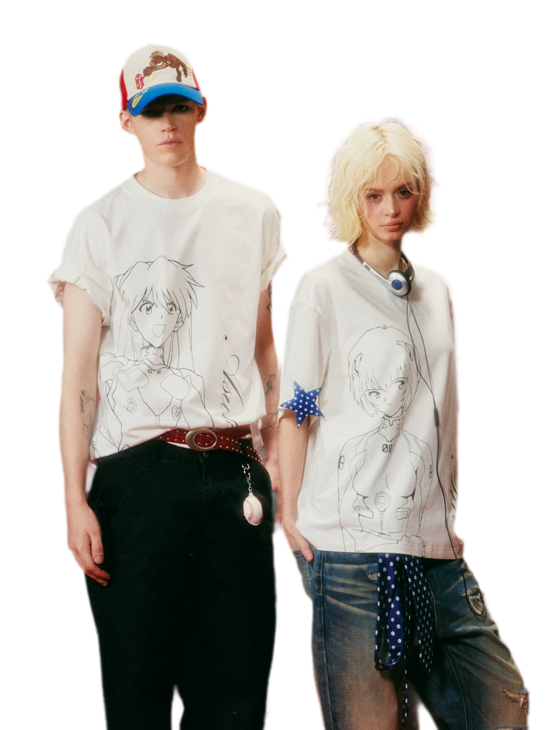 Water-Based Line-Art Graphic T-Shirt