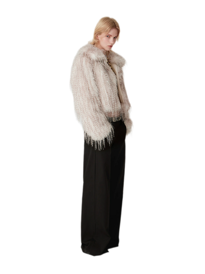 Soft Structured Wide-Leg Trousers
