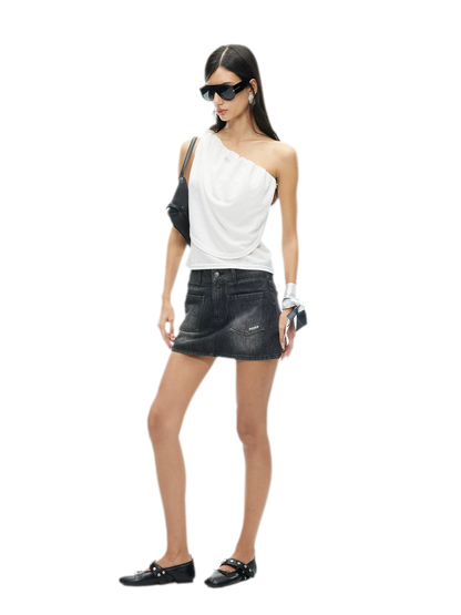 Maria Knit Vest with Twisted Shoulder Strap