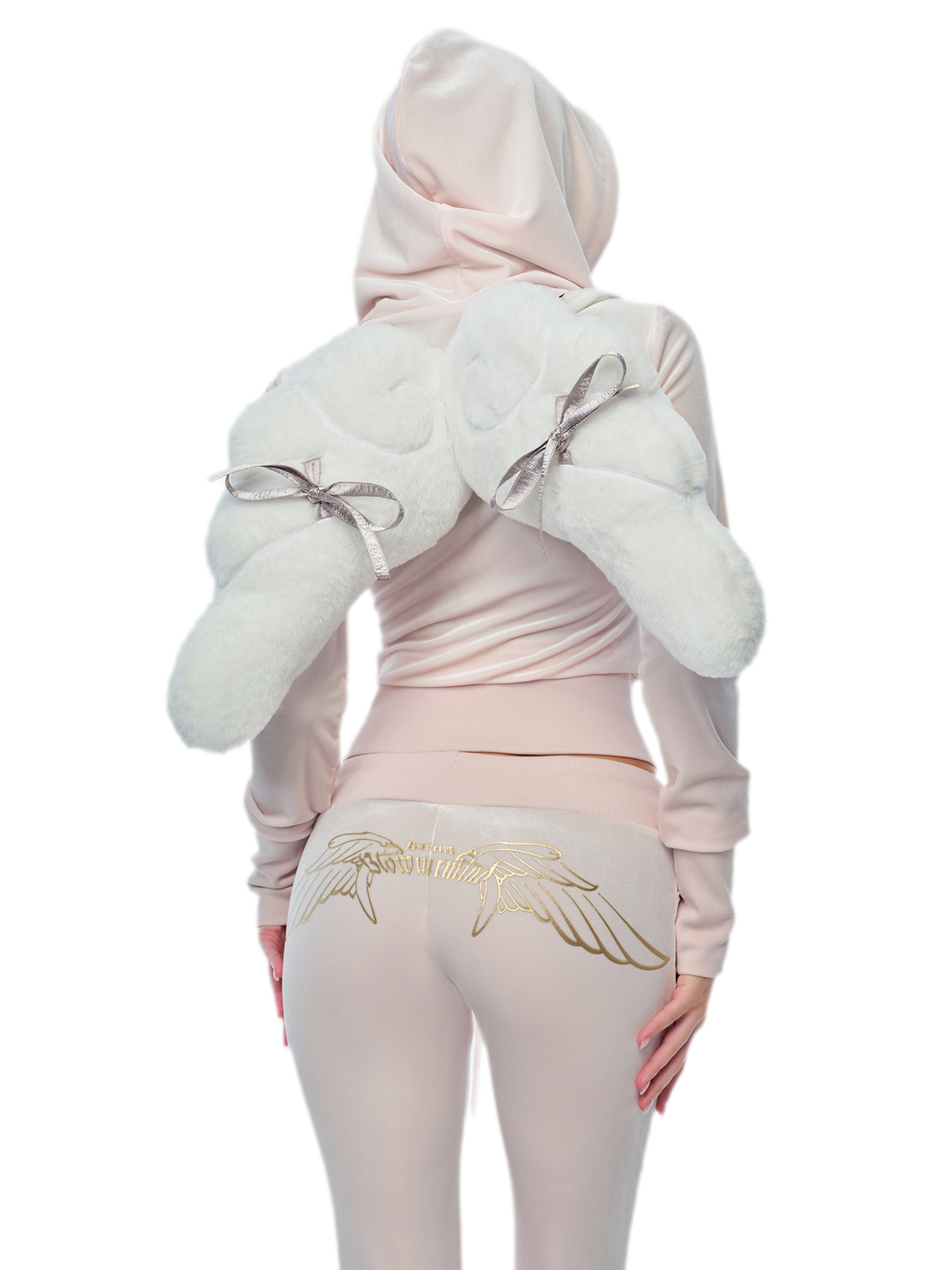 Velvet Wing Embroidered Set