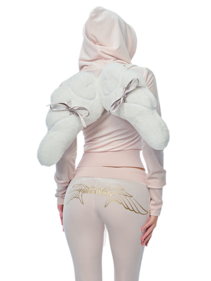 Velvet Wing Embroidered Set