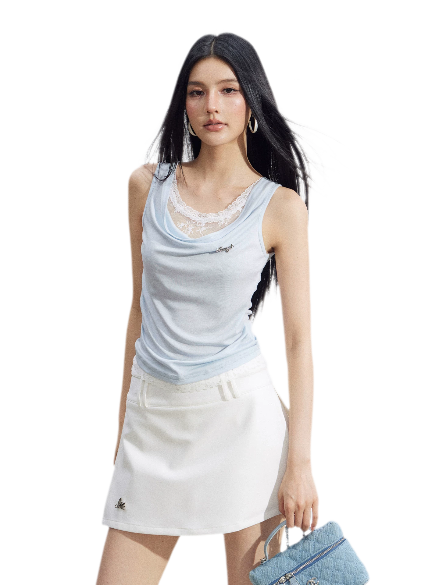 Lace Cowl Tank