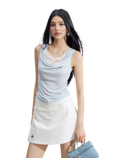 Lace Cowl Tank
