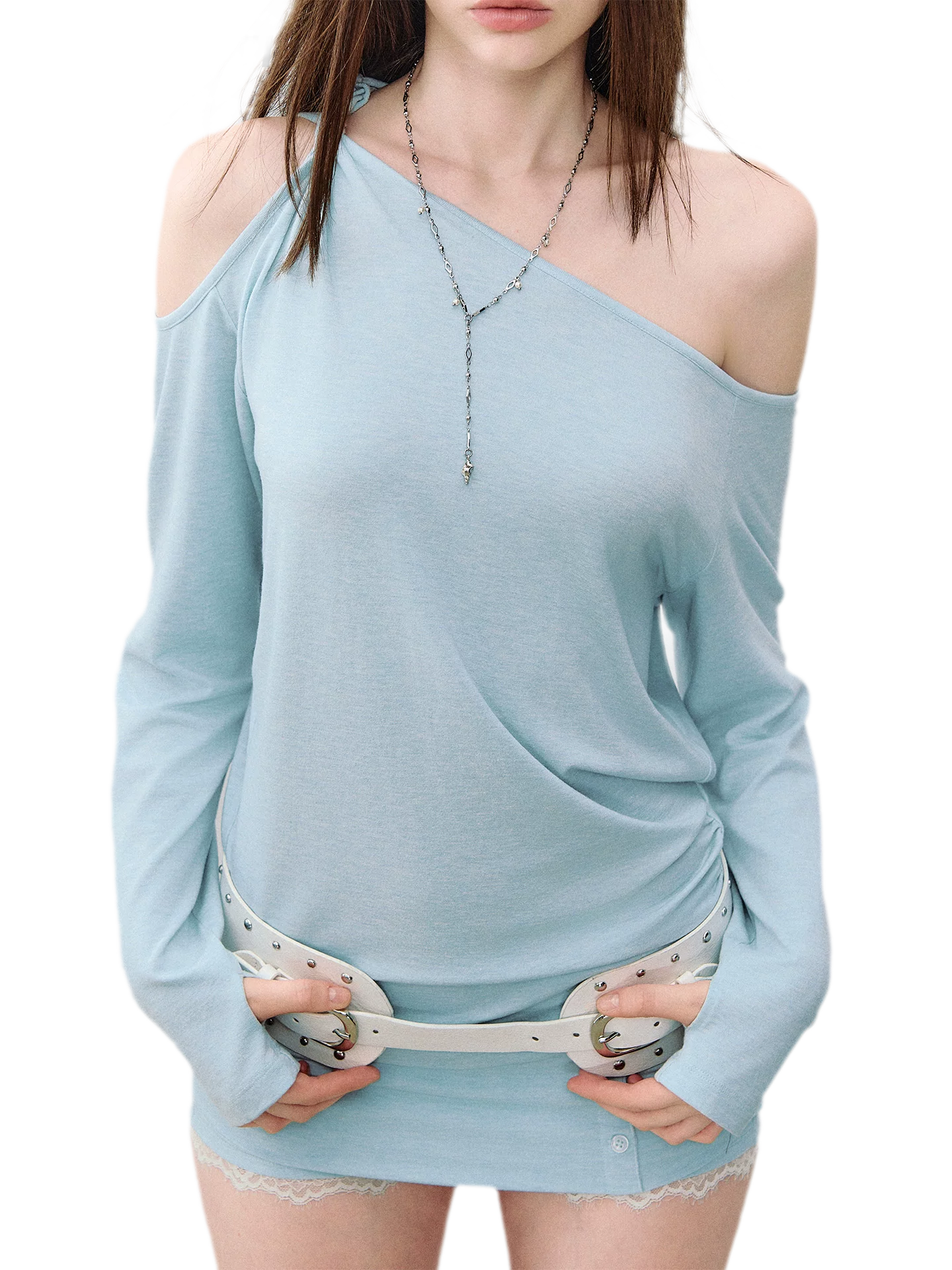 Mambo Signal One-Shoulder Top &amp; Skort