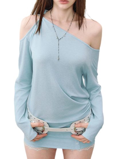 Mambo Signal One-Shoulder Top &amp; Skort