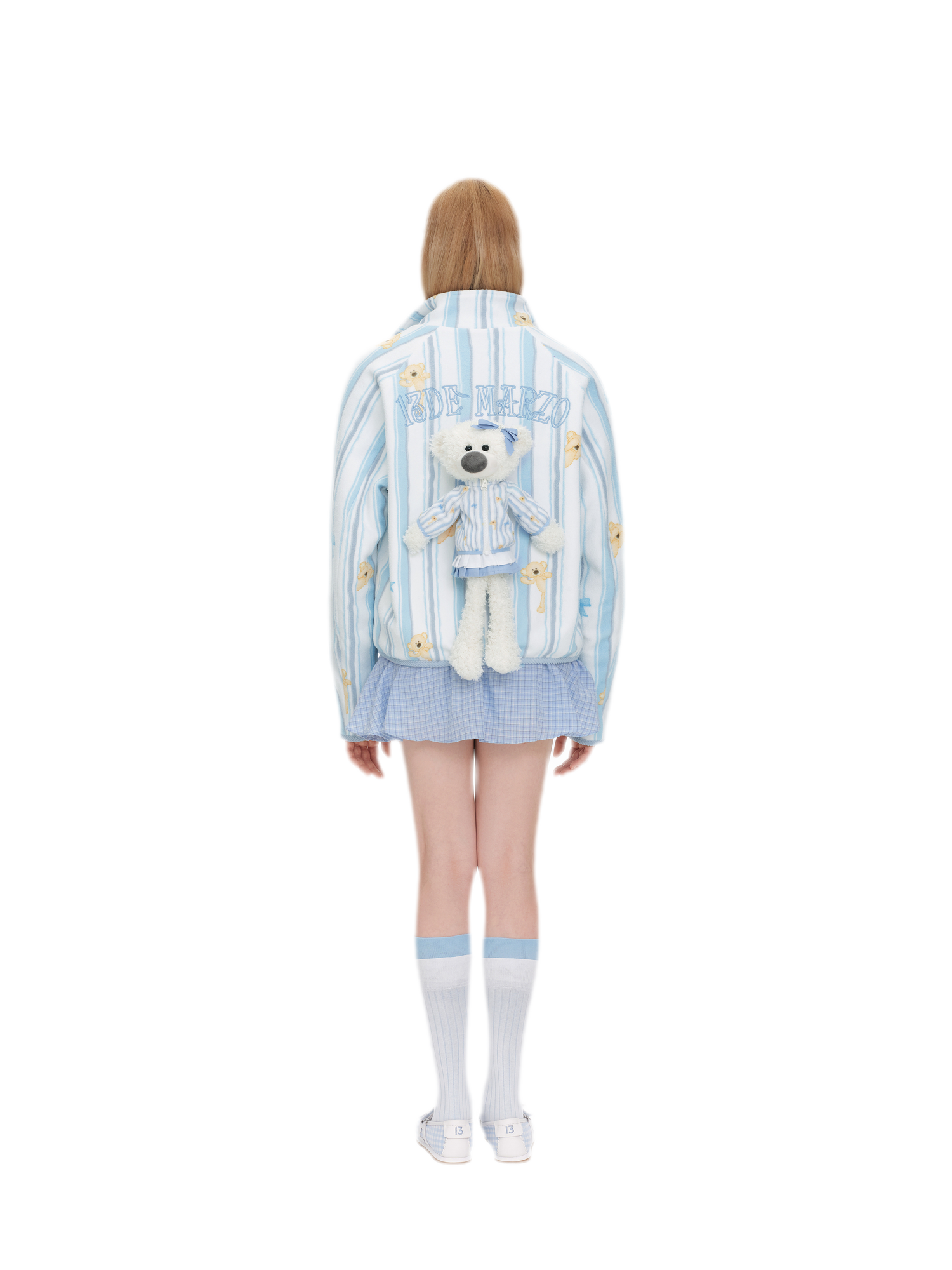 Printed Fleece Raglan Jacket