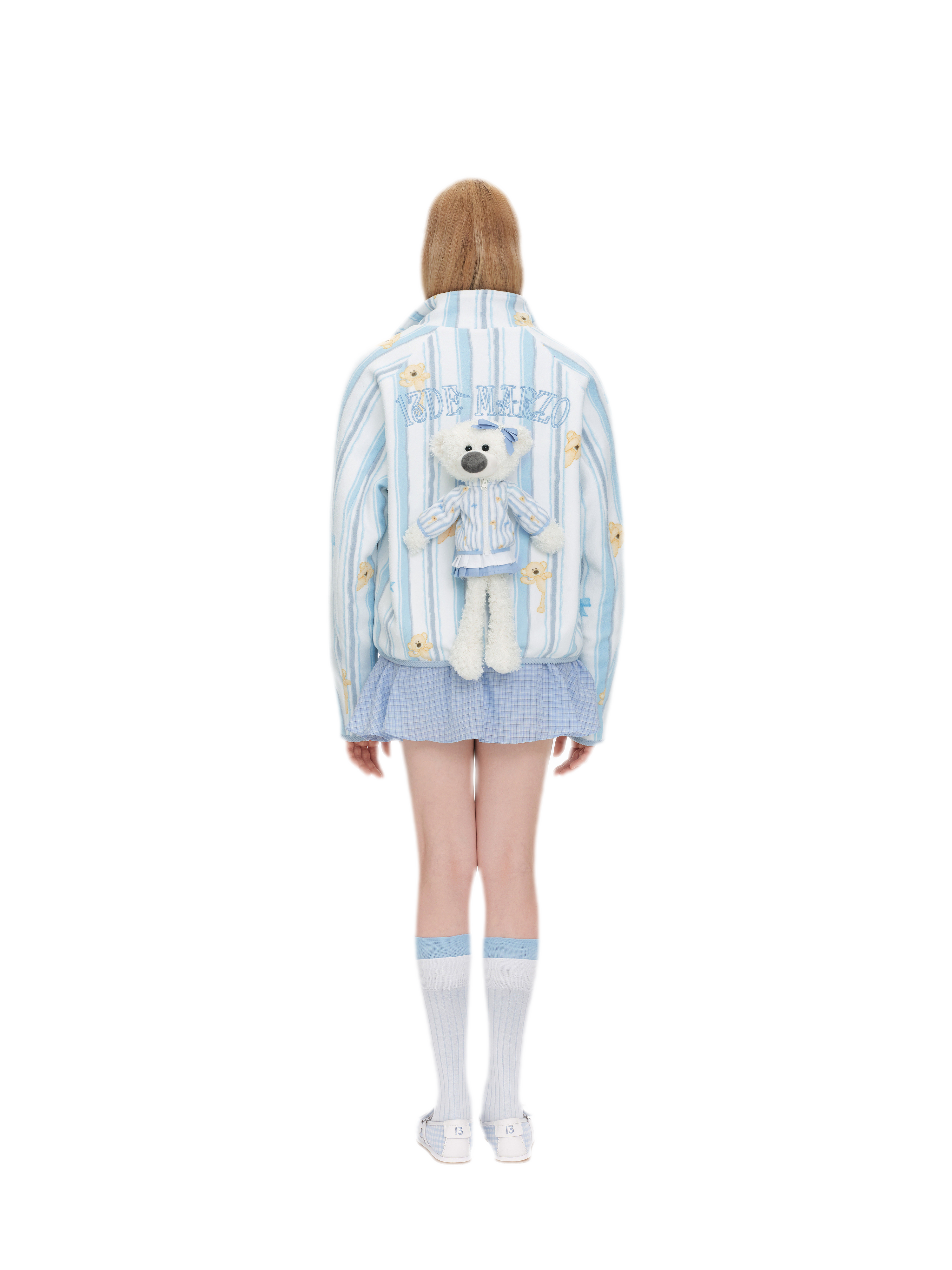 Printed Fleece Raglan Jacket
