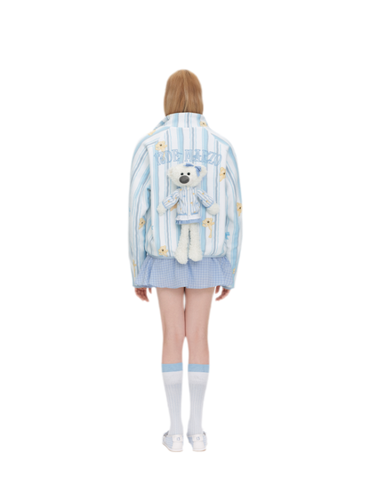 Printed Fleece Raglan Jacket