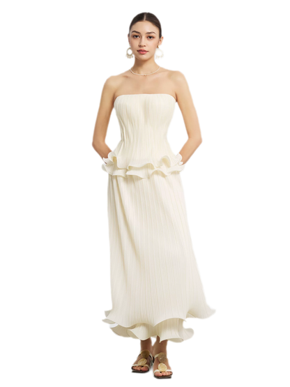 Cloud Pleated Corset Top
