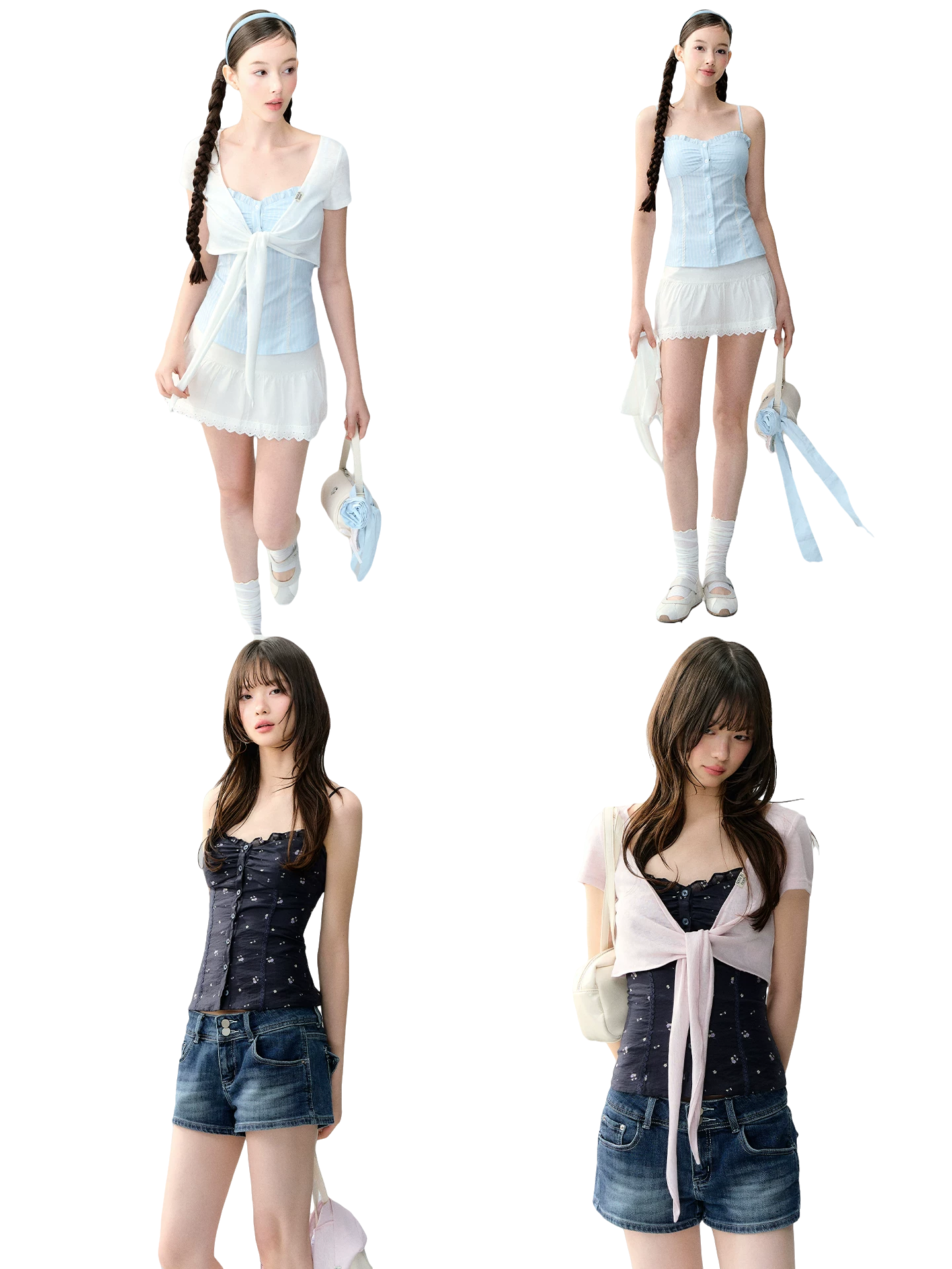 Korean Style Slim Fit Two-Piece Vest Set